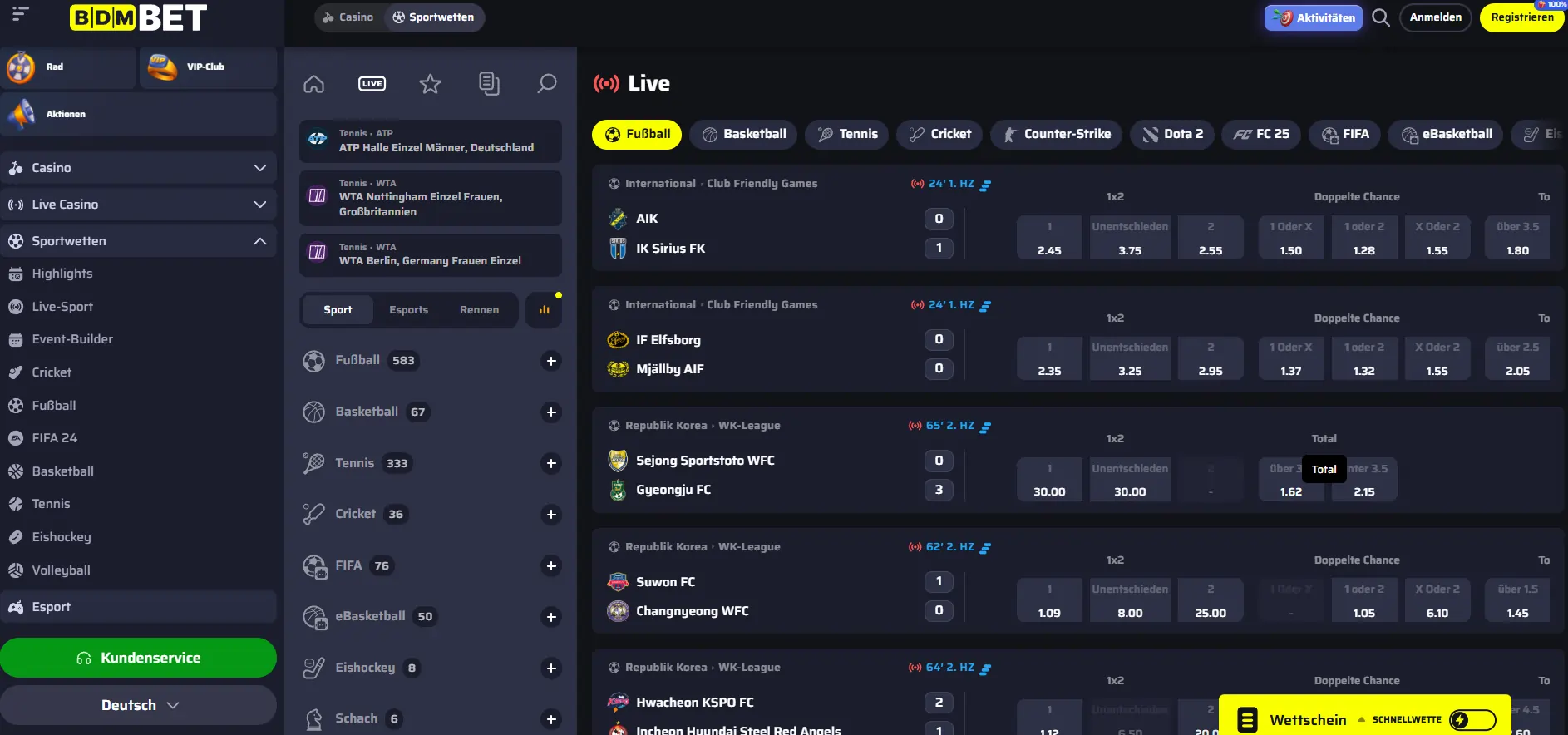 BDM BET Casino eSports